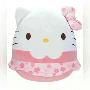 Squishmallows Sanrio Hello Kitty Floral Dress plush! 8”